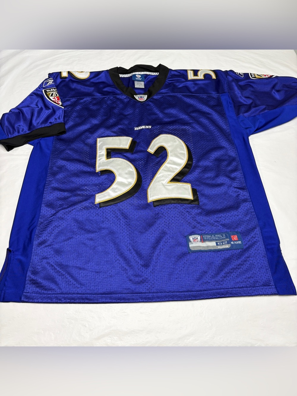 Reebok On Field BALTIMORE RAVENS NFL JERSEY #52 R. LEWIS Mens 52 XXL
